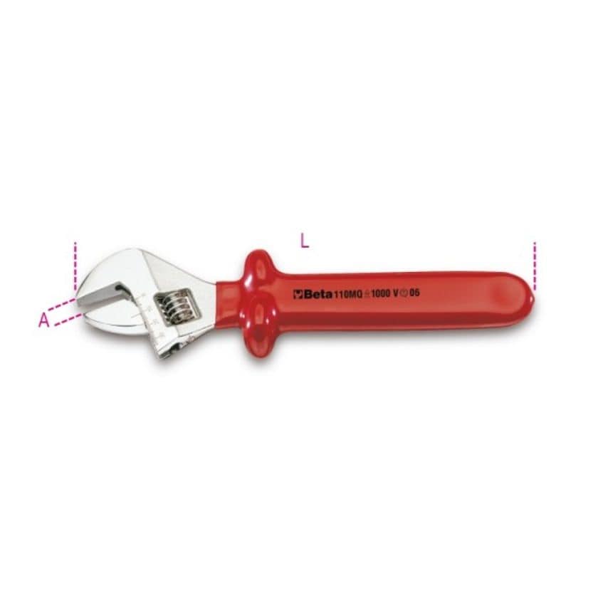110MQ 250mm-Adjustable Wrench with Scale