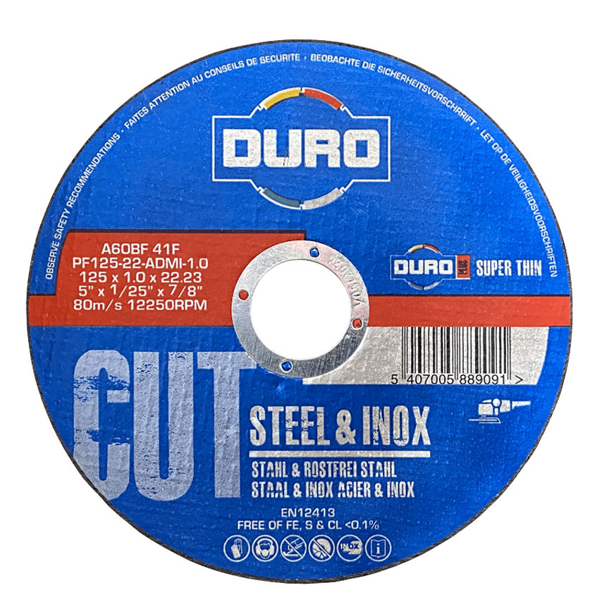 115 x 1.0 x 22.2 A60BF Pro - Steel/Inox - Flat Cut