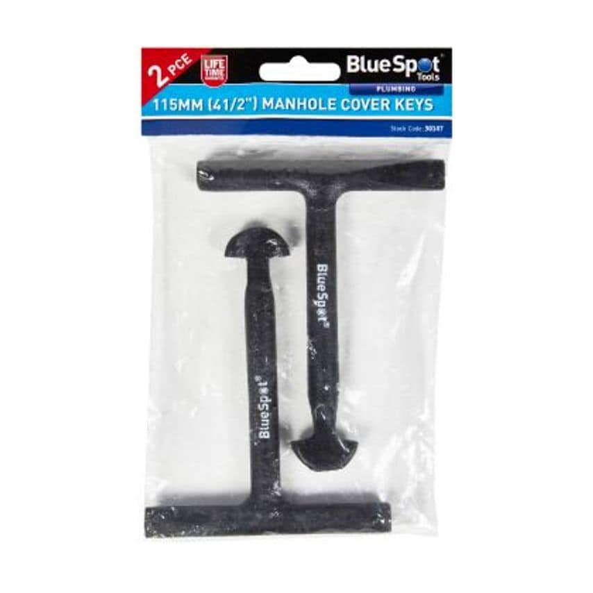 115mm (4 1/2") Manhole Cover Keys -  2 Piece