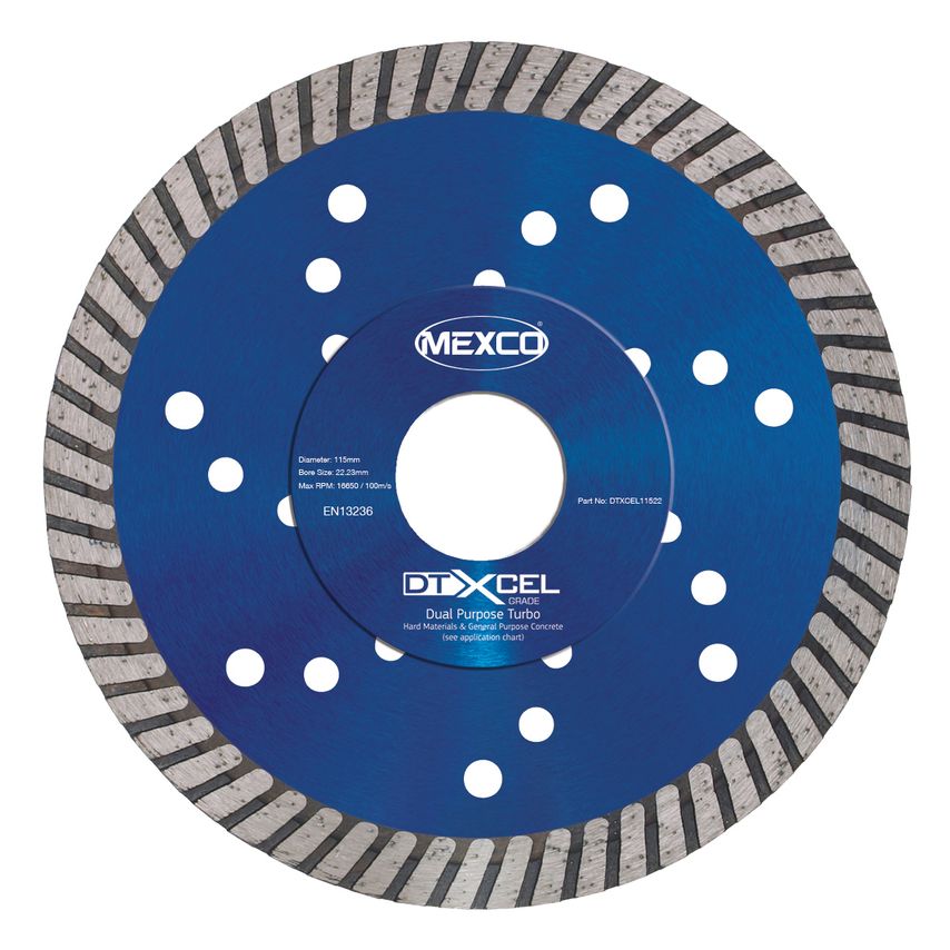 115mm DTXCEL Concrete & Steel Diamond Blade (Buy one get one free)