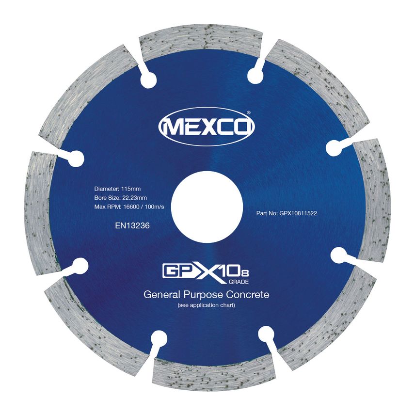 115mm GPX10-8 Universal Concrete Dimaond Blade