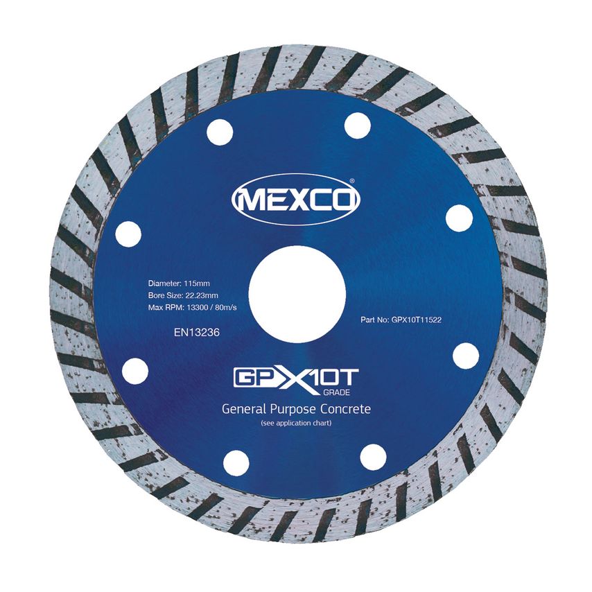115mm GPX10 Turbo Concrete Diamond Blade