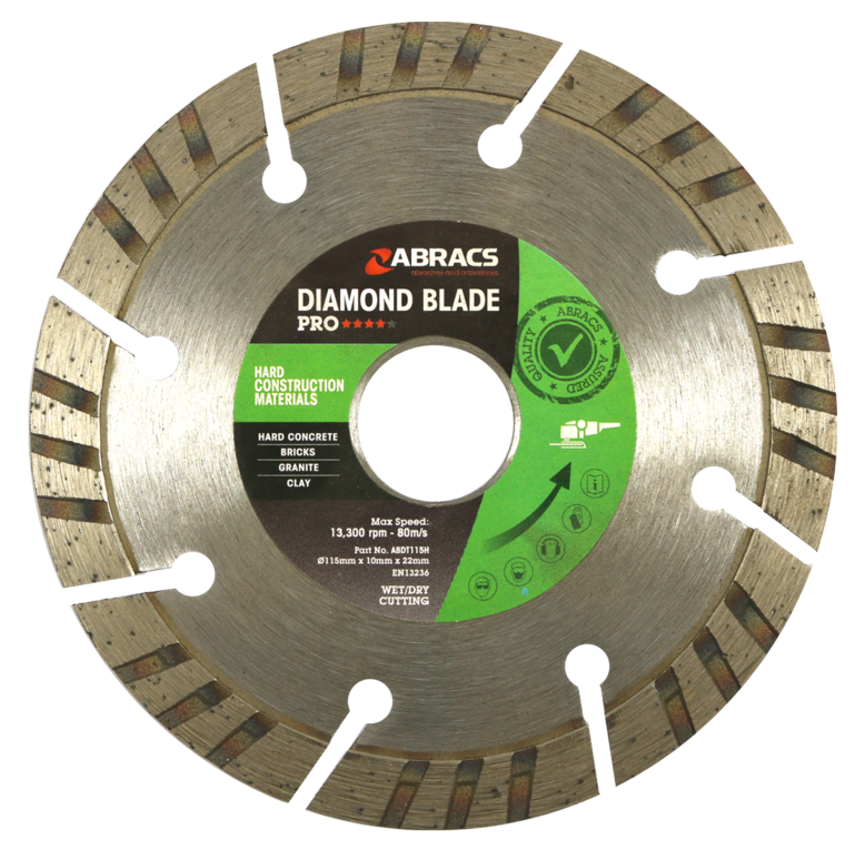 115mm x 10mm x 22.23mm Pro General Construction Materials Diamond Blade