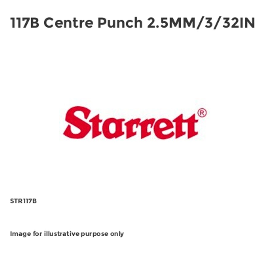 117B Centre Punch 2.5MM/3/32IN STR117B