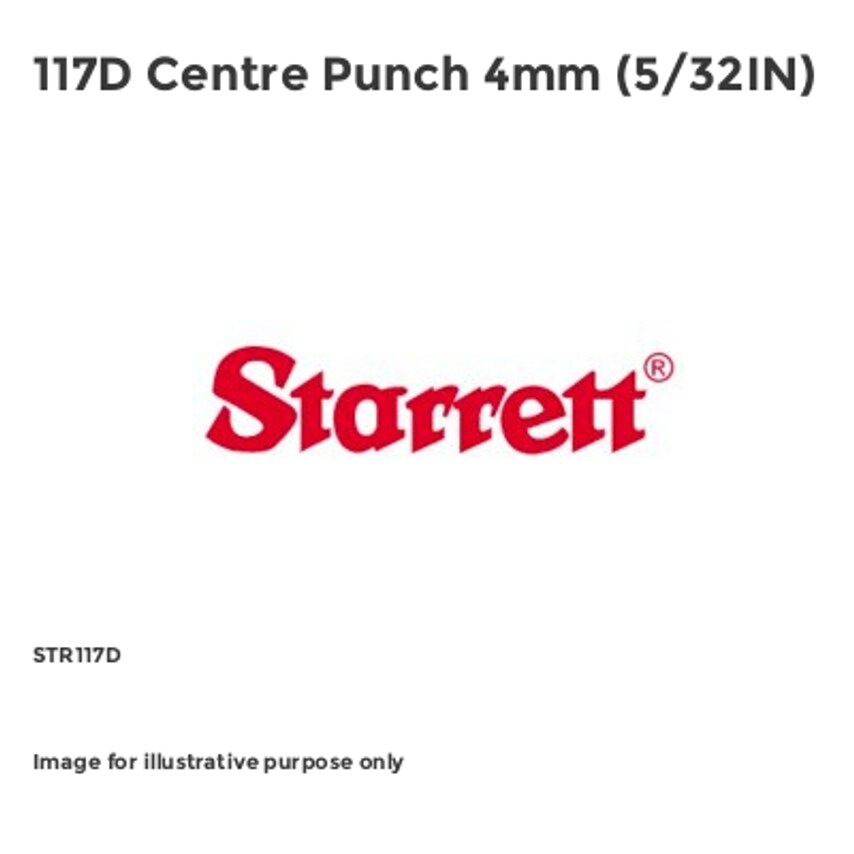 117D Centre Punch 4mm (5/32IN) STR117D