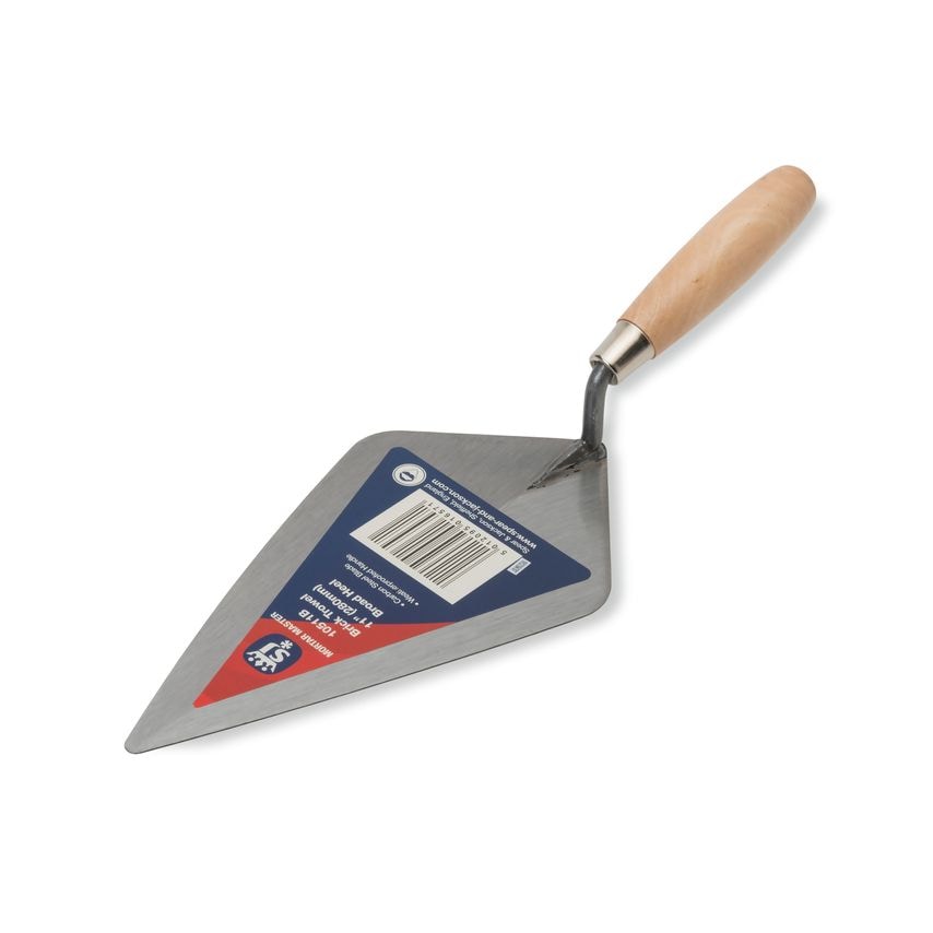 11" Brick Trowel-Broad Heel