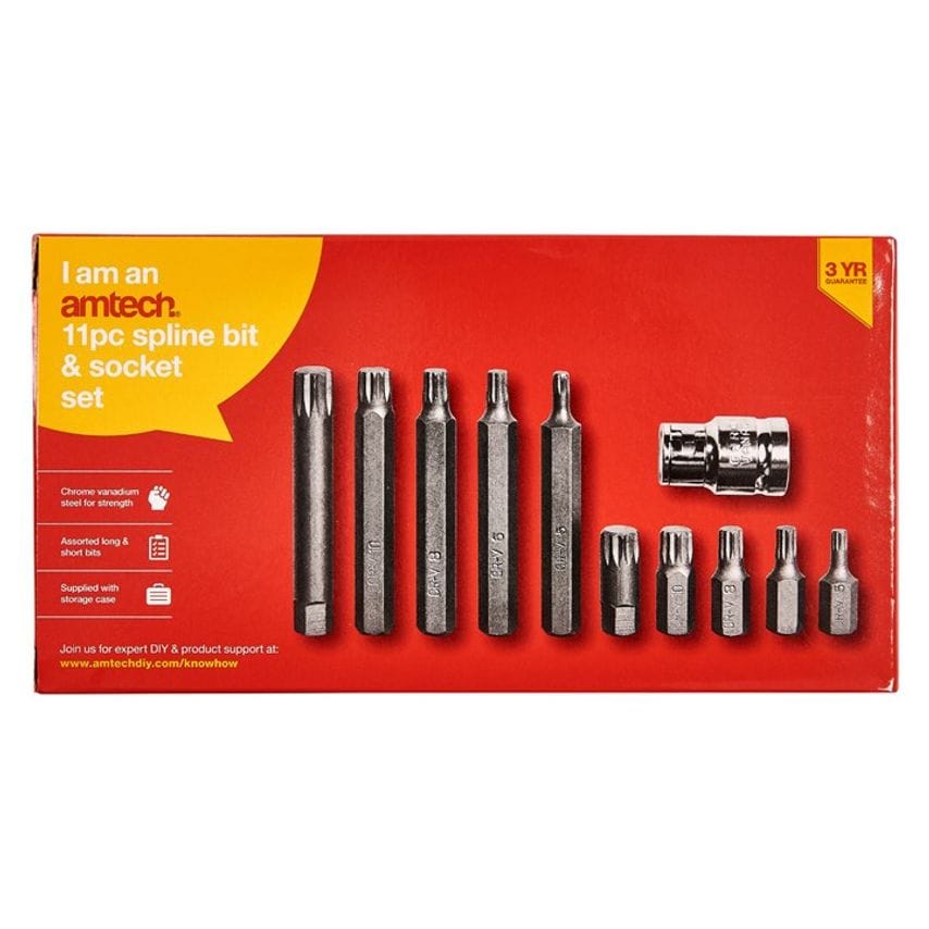 11 Piece Spline Bit and Socket Set