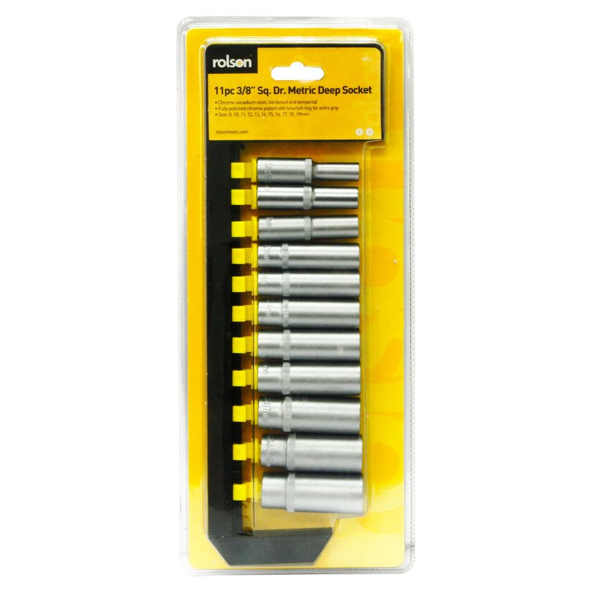 11pc 3/8 Dr Deep Socket Set