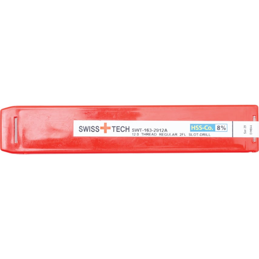 12.00MM HSS-Co 8% Threaded Shank Slot Drills - Uncoated