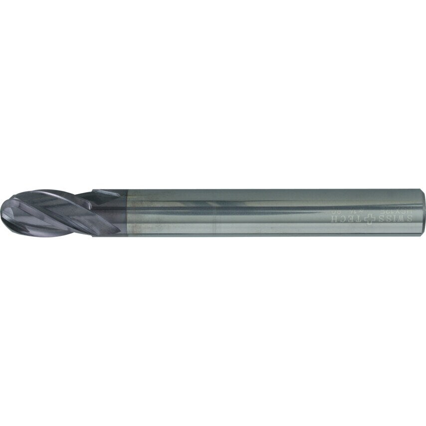 12.0MM St/Sh 4FL Ball Nose End Mill Q-Coat