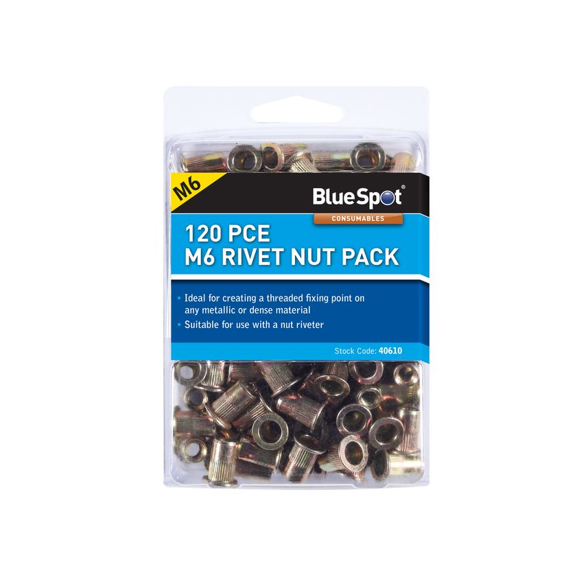 120 Piece M6 Rivet Nut Pack
