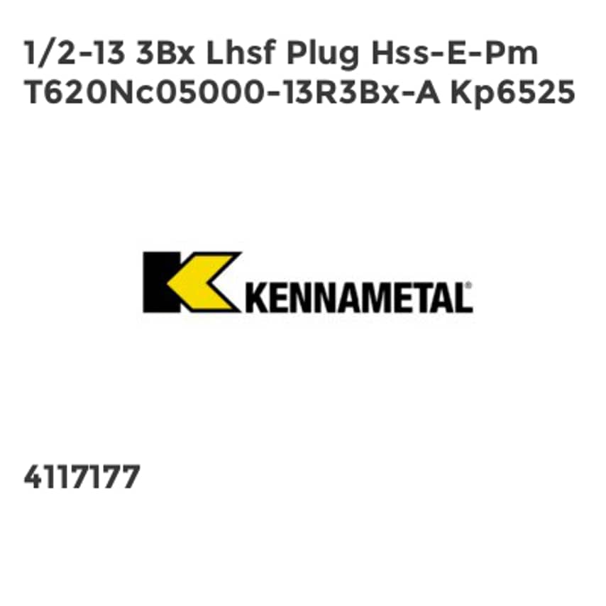 1/2-13 3Bx Lhsf Plug Hss-E-Pm T620Nc05000-13R3Bx-A Kp6525