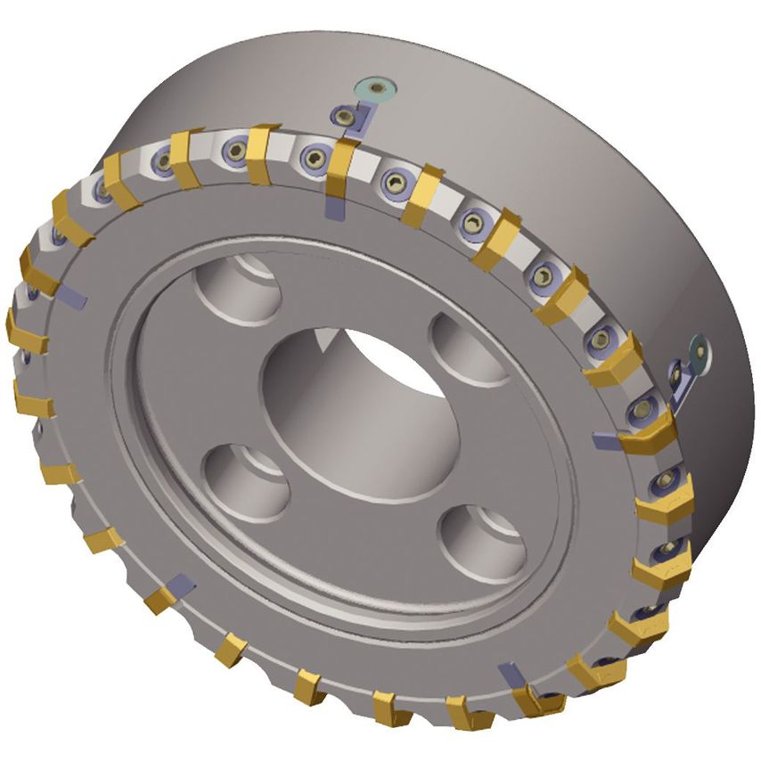 125B123RF60HN09CA2 Hexacut 60 Shell Mill D=125 Z=12+3