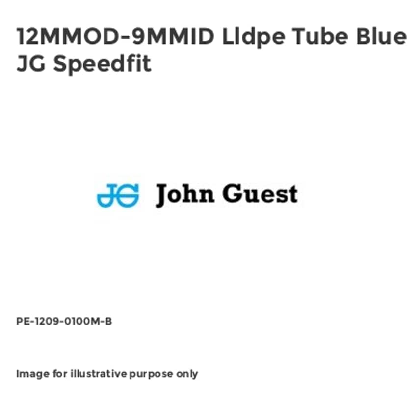 12MMOD-9MMID Lldpe Tube Blue JG Speedfit PE-1209-0100M-B