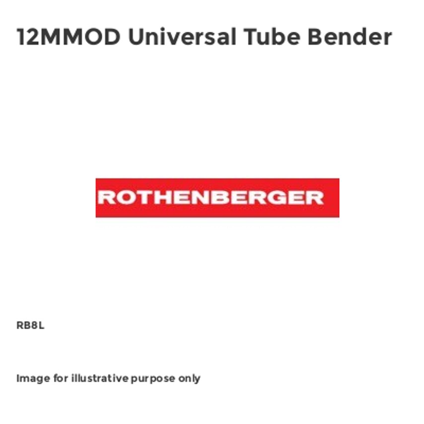 12MMOD Universal Tube Bender RB8L