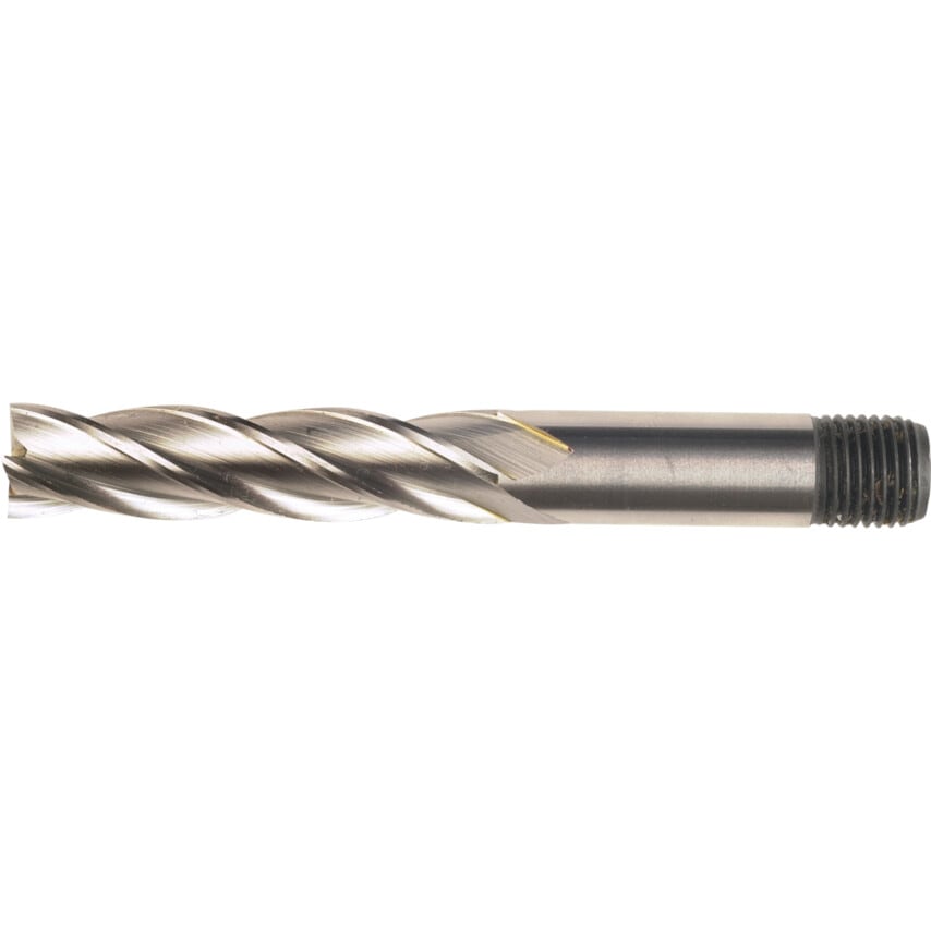 12MM HSS-Co 5% Threaded Shank Multi Flute Long Series End Mills
