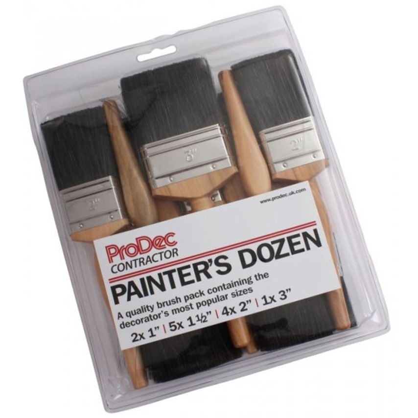 12Pc Prodec Painters Dozen  Brush Set