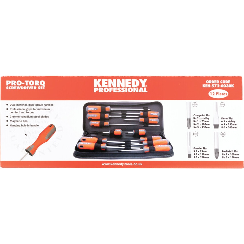 12-Piece Pro-torq Screwdriver Set