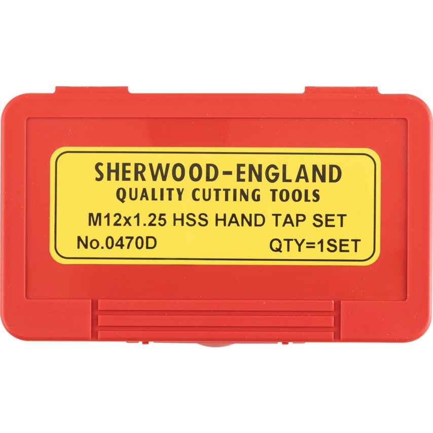 12X1.25MM HSSGT Straight Flute Tap Set