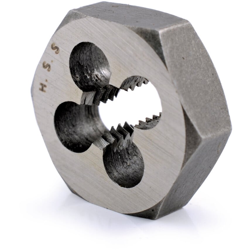 1/2"X16 BSF HSS Hexagon Die Nut
