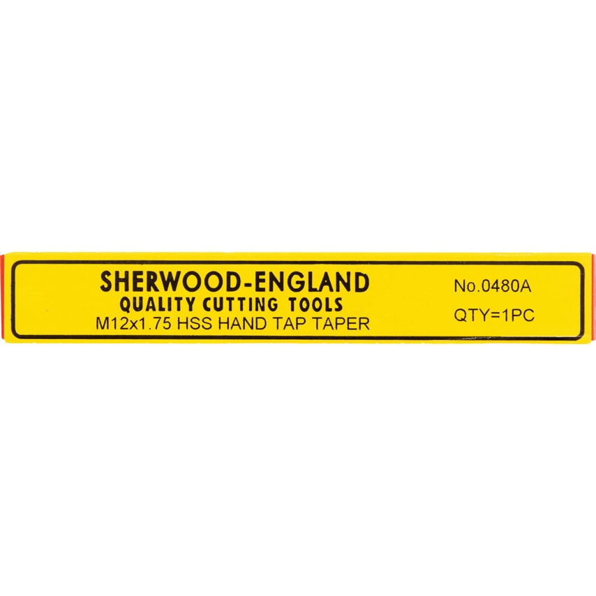 12X1.75MM HSSGT Straight Flute Taper Tap