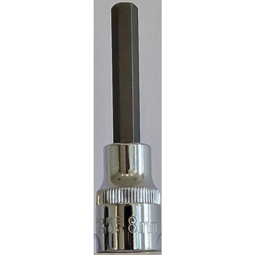 1/2" Drive 8mm Hex Bit Socket 80mm Long