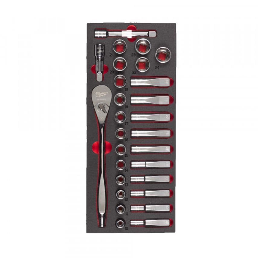 1/2" Drive Ratchet & Socket Set Foam Insert