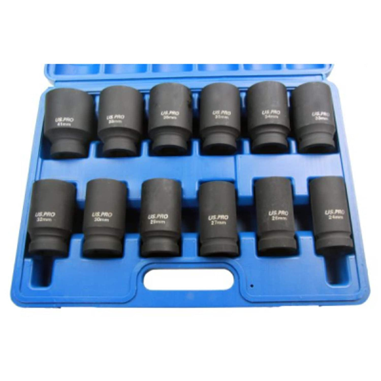 12 Piece 3/4in Dr 6PT Deep Impact Sockets Metric