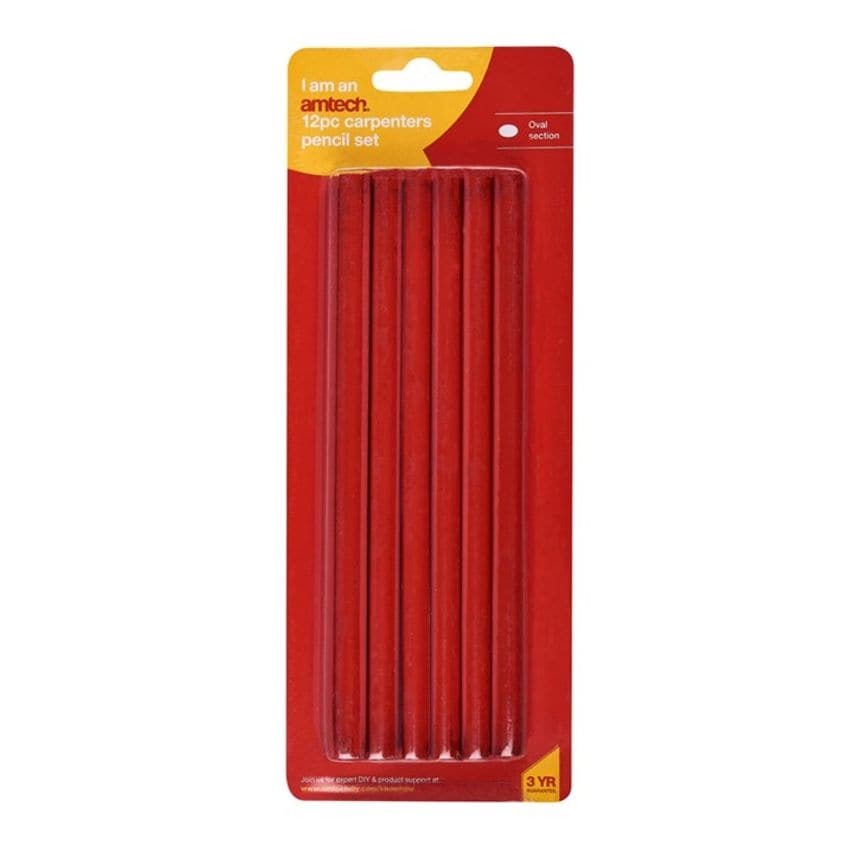 12 Piece Carpenter's Pencil Set