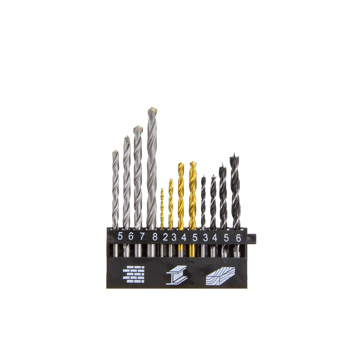 12 Piece Combination Drill Bit Set