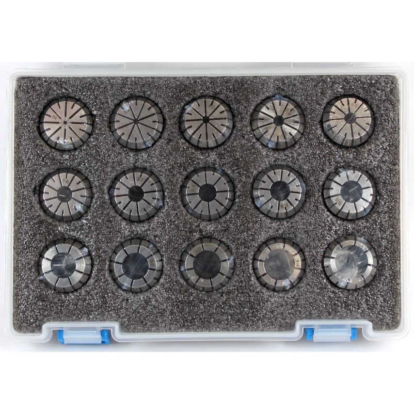 12 Piece ER20 Collet Set Boxed Range 1-13mm DIN6499