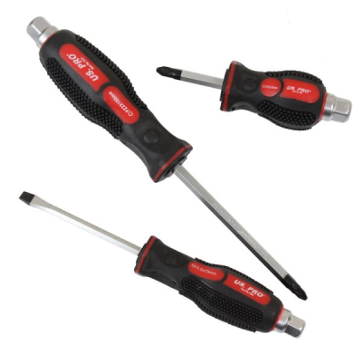 12 Piece Go Through Screwdriver Set SL + Pz