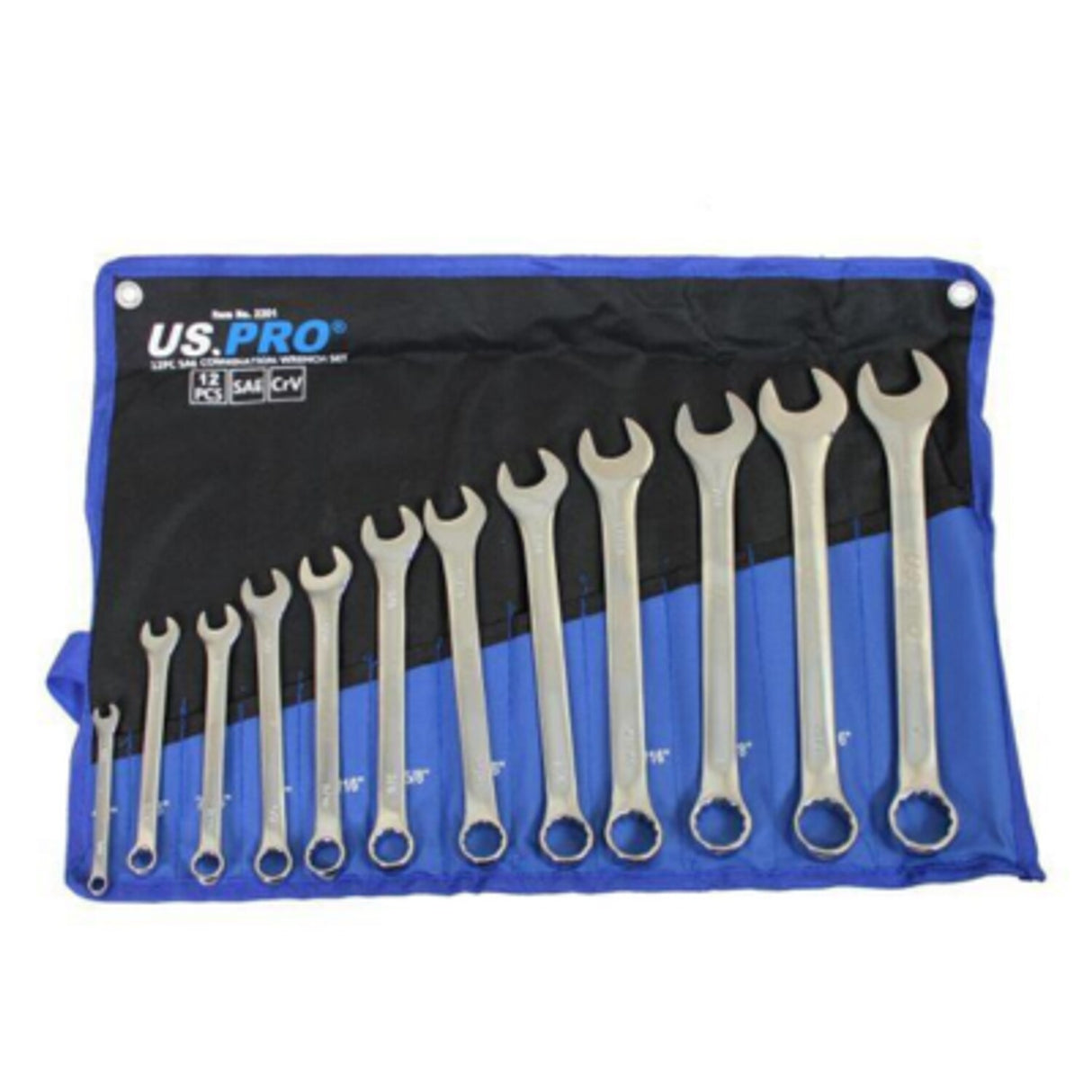 12 Piece SAE Combination Wrench Set