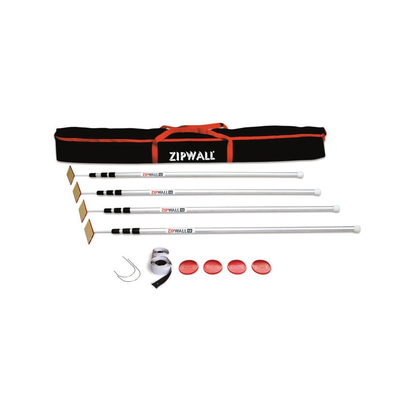 12 Spring Loaded Poles Aluminium 3.6M (PK-4)