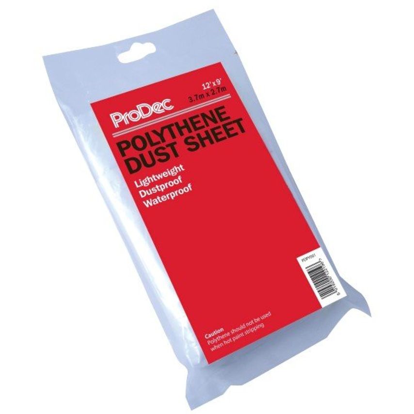 12' X 9' Polythene Dust Sheet