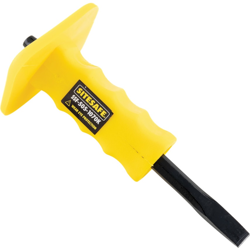 12 x 200mm Contractor Flat Cold Chisel comes with Guard