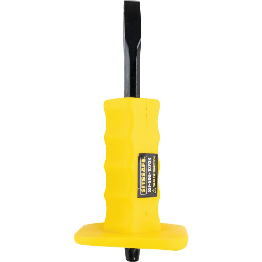 12 x 200mm Contractor Flat Cold Chisel comes with Guard