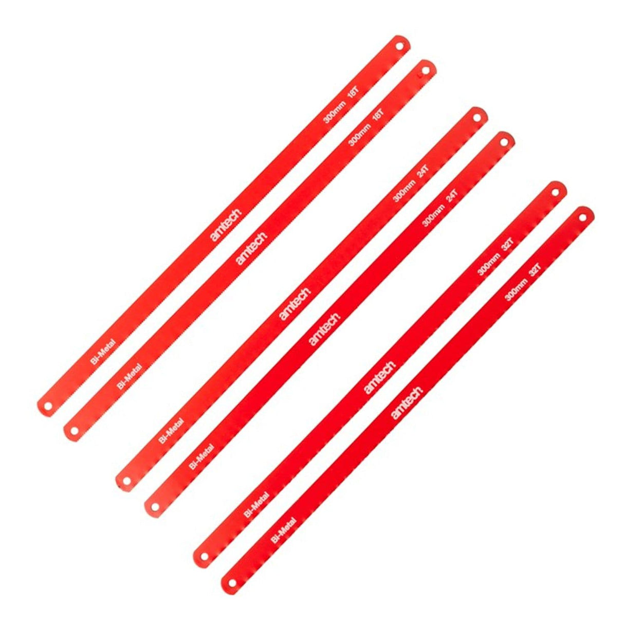 12in Bi-Metal Hacksaw Blade Set - 6 Piece