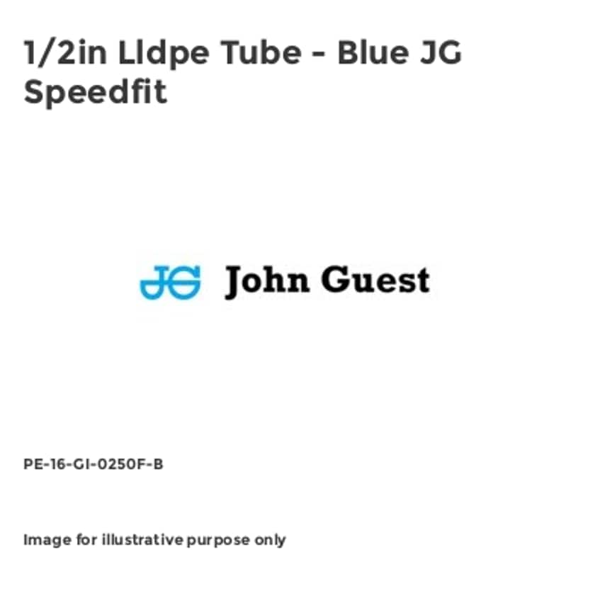 1/2in Lldpe Tube - Blue JG Speedfit