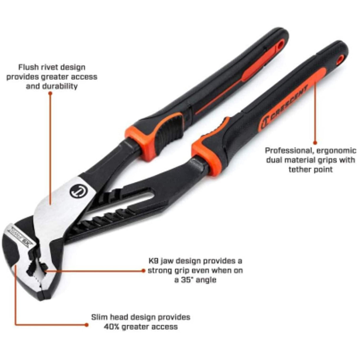 12in Tongue and Groove Pliers "V" Jaw