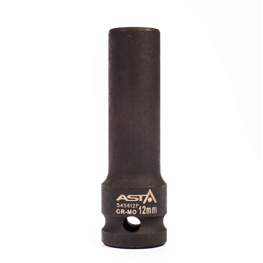 12mm 1/2" Drive Long Impact Socket 12 Point (12PT) Heavy Duty 78mm Length