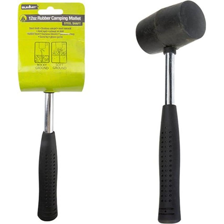 12oz Rubber Mallet Hammer Camping Building Windbreaks Paving Tiling DIY