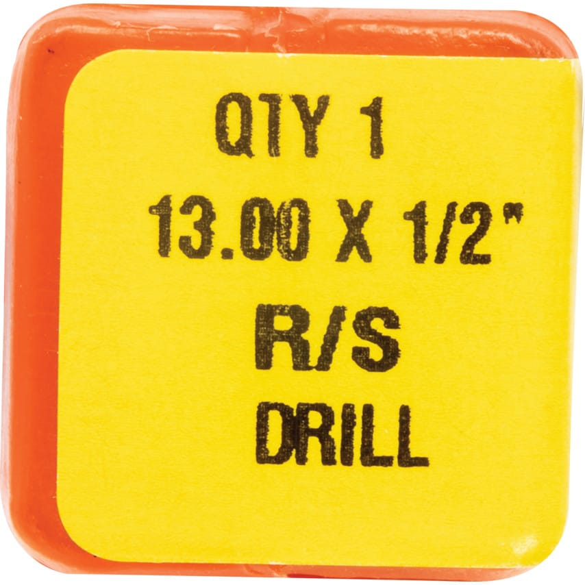 13.00MM HSS 1/2" Parallel Shank Drill