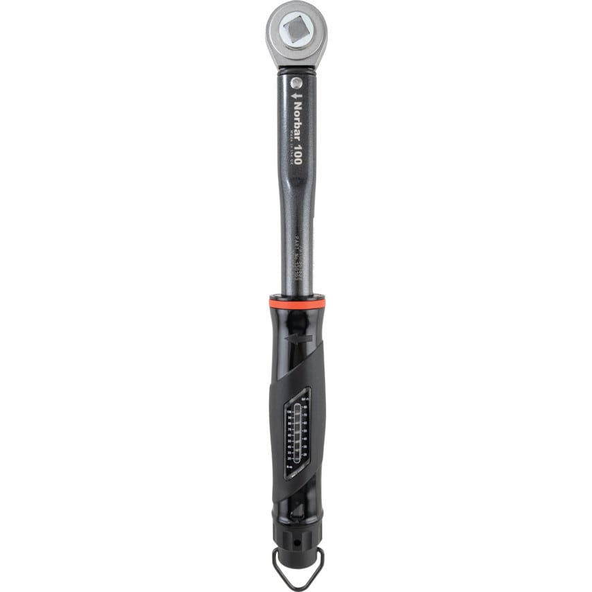 130103 - NorTorque 100 Torque Wrench, Dual Scale, Push Through Ratchet, 1/2in Drive - 20-100Nm