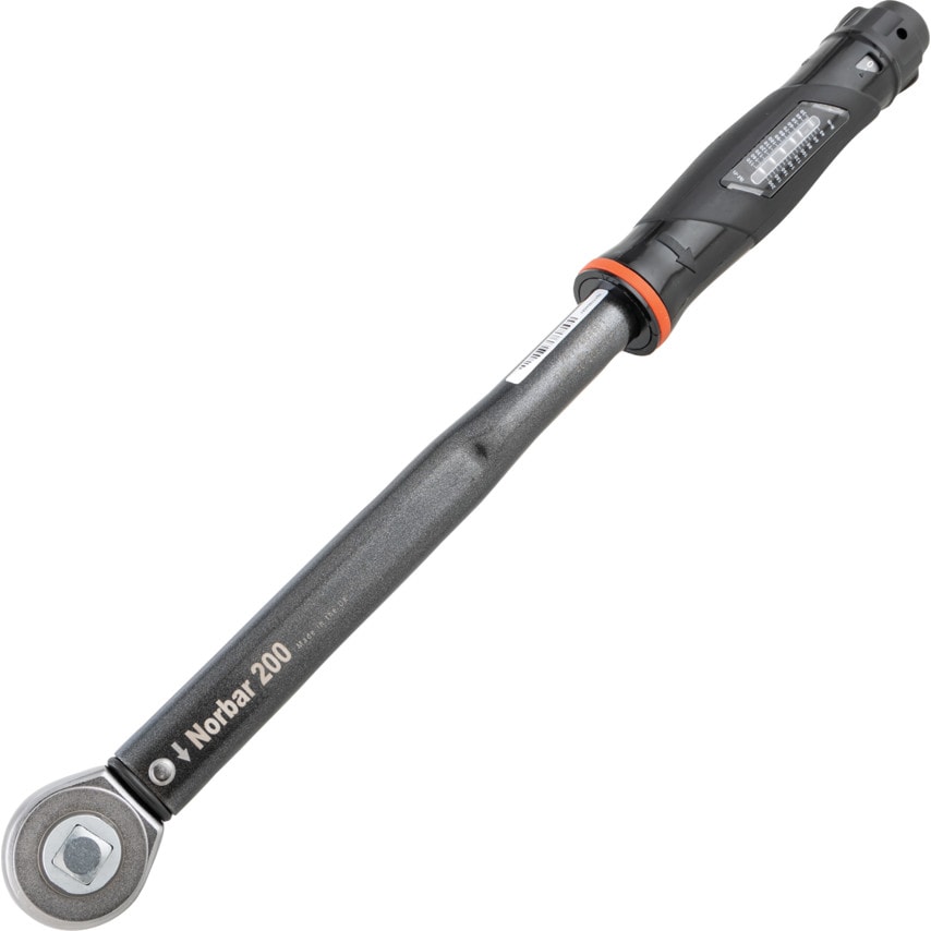 130104 - NorTorque 200 Torque Wrench, Dual Scale, Push Through Ratchet, 1/2in Drive - 40-200Nm