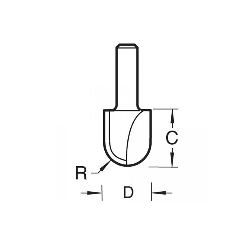 13/3 x 1/4 TCT Radius Cutter 10.0mm Radius TRE13314TC