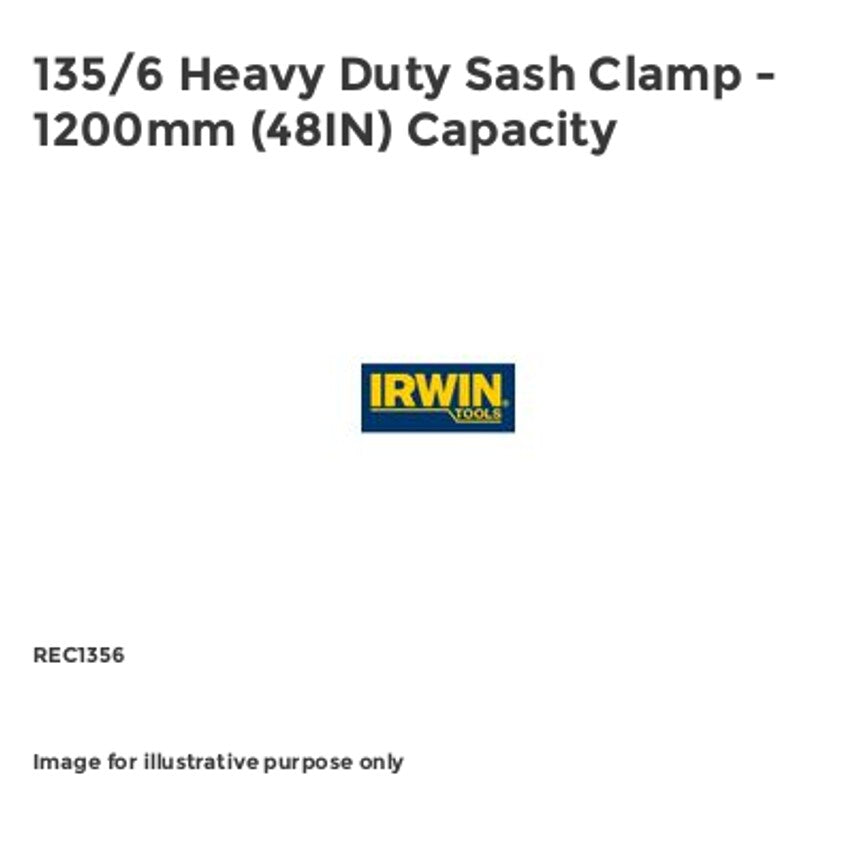 135/6 Heavy Duty Sash Clamp - 1200mm (48IN) Capacity