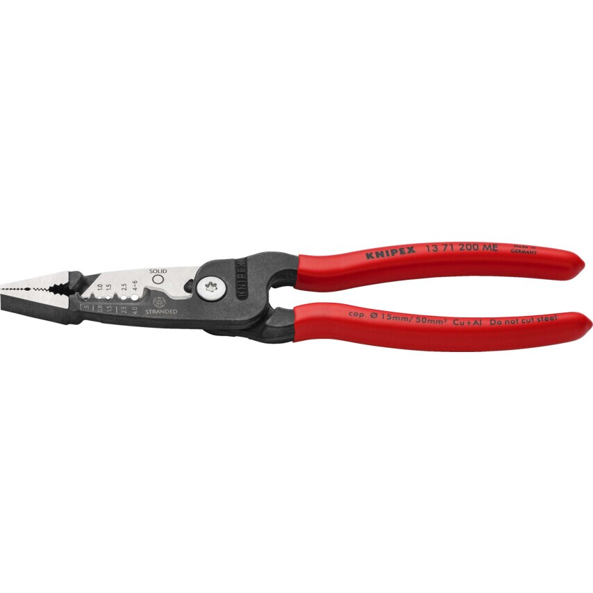13 71 200 ME Wire Stripper Metric Plastic Coated 200MM (PK-6)