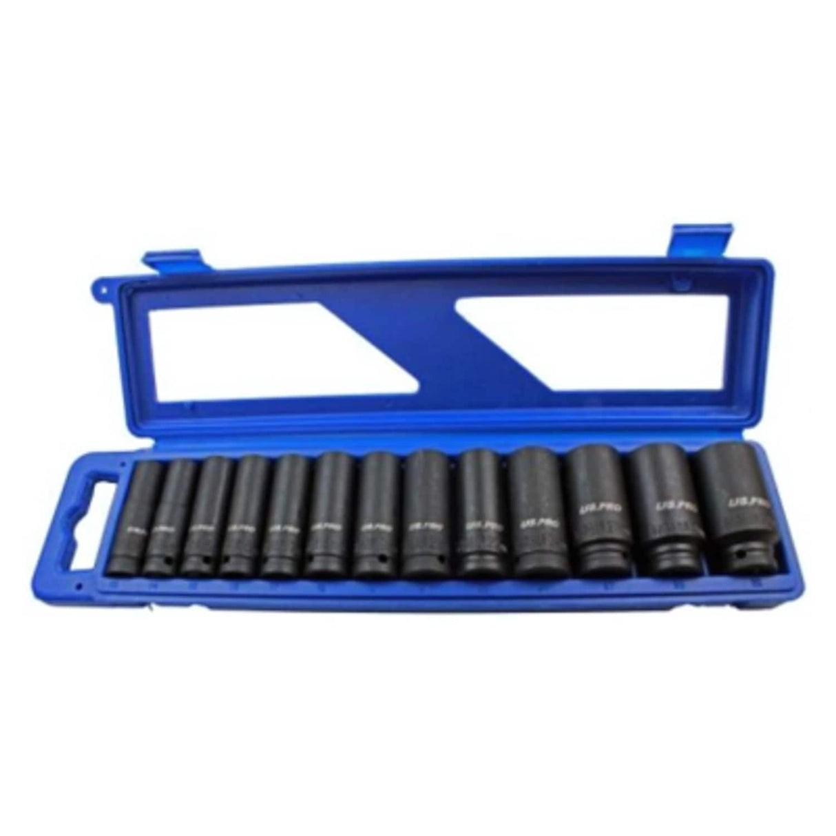 13 Piece 1/2in Dr 12PT Deep Impact Sockets SAE