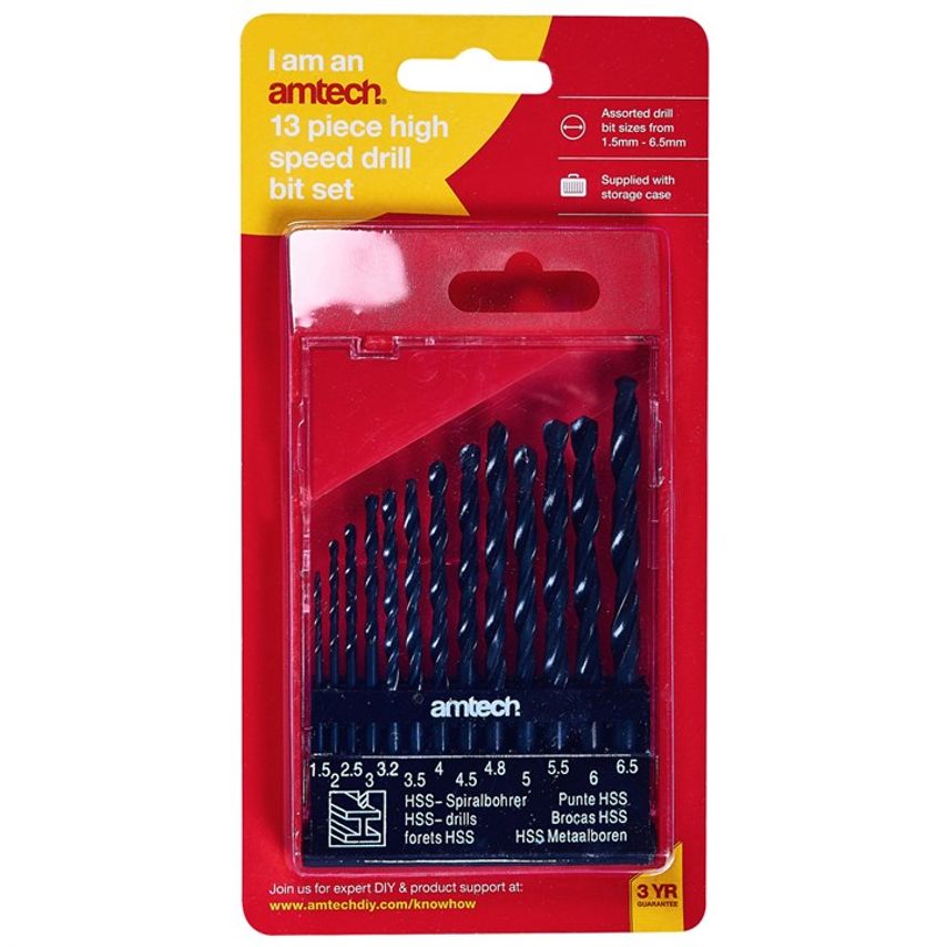 13 Piece High Speed Steel (Hss) Drill Set - Small